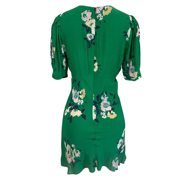 Free People Dress Womens 2 Floral Print Short Sleeve OB998041 Boho Summer Casual - Picture 5 of 11